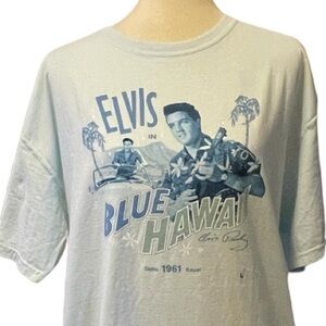 Elvis Presley Elvis in Blue Hawaii Malibu Shirts Light Blue Large NWT